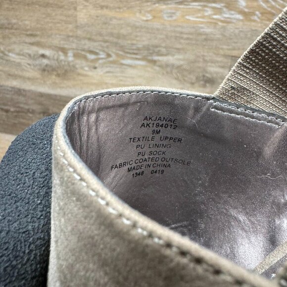 Anne Klein Janae Sling Back Taupe Suede Block Heel Mule Women's Size 9 - Picture 5 of 6